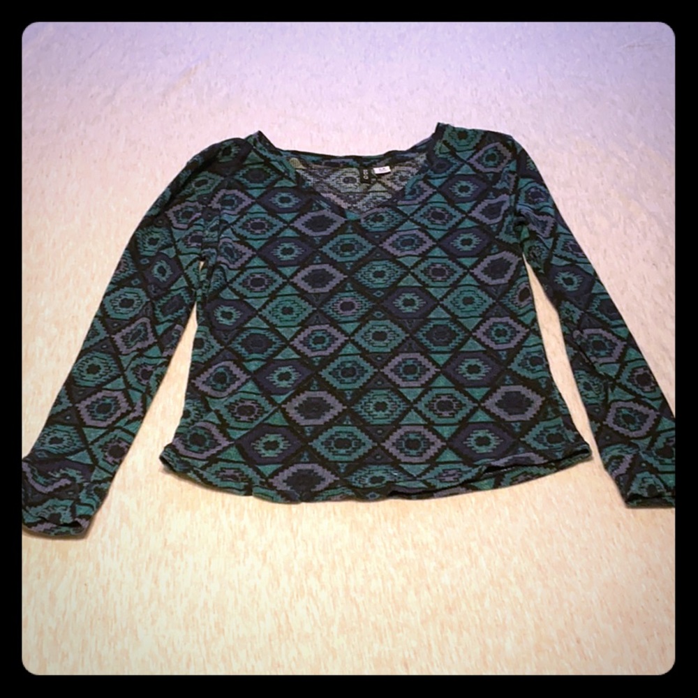 ✨Geometric design long sleeve top - BDG